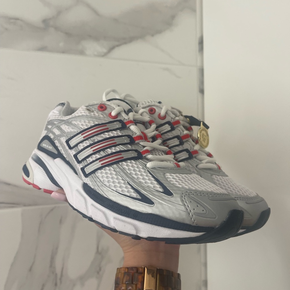 Adidas Women's White and Silver Sneakers - Picture 11 of 11